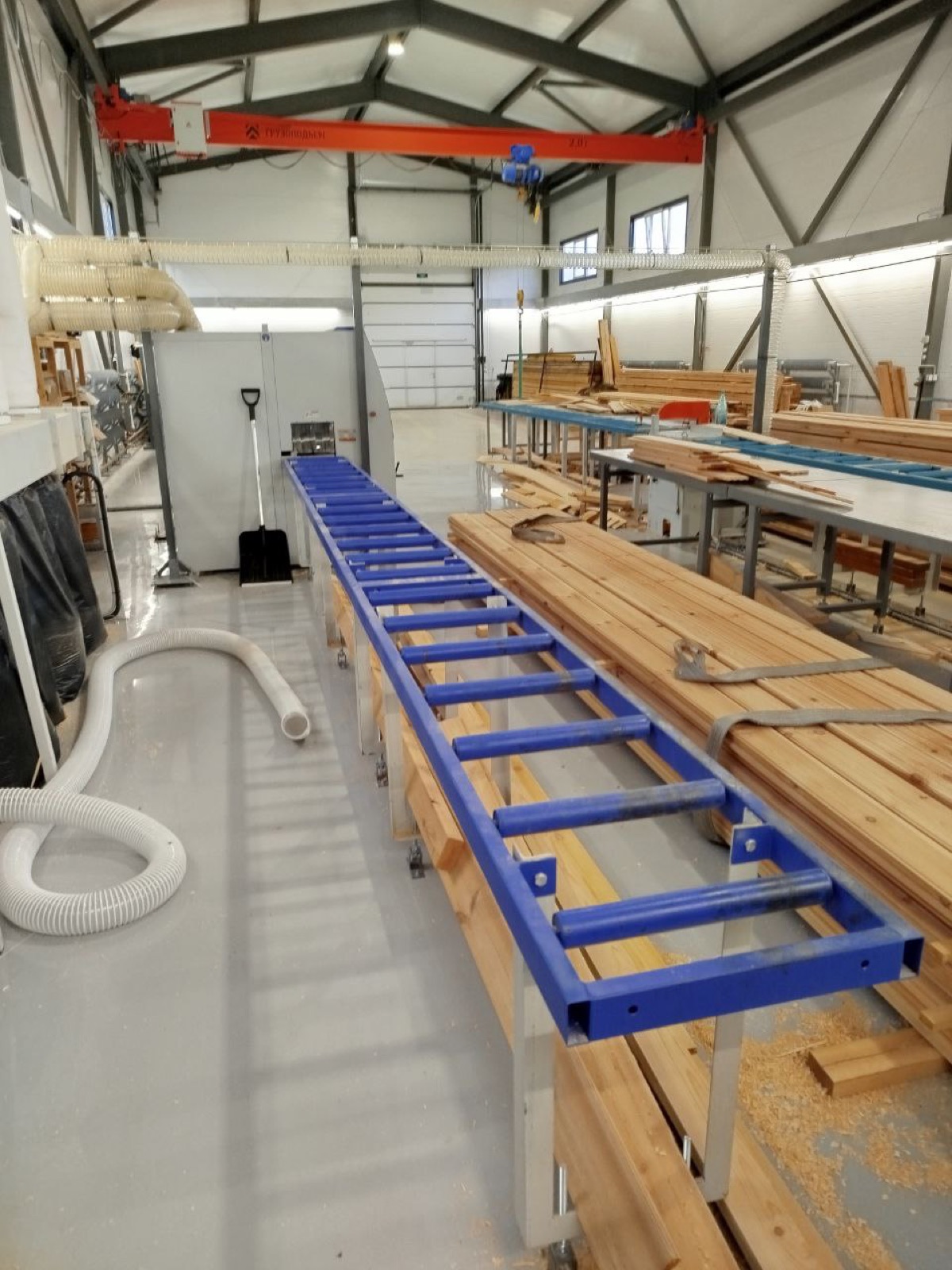 Processing line in the new workshop